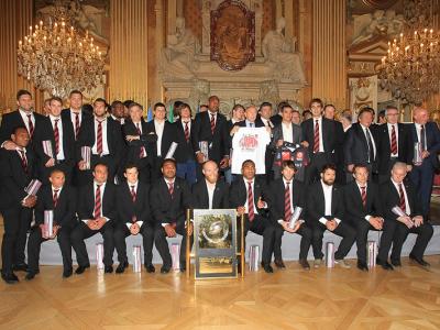 Les Champions de France reçus à l'Hôtel de Ville de Lyon