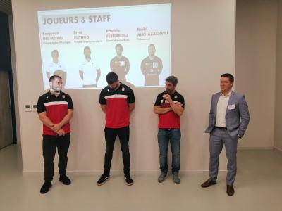Les joueurs du LOU Rugby, Benjamin Del Moral et Mathieu Renaud
