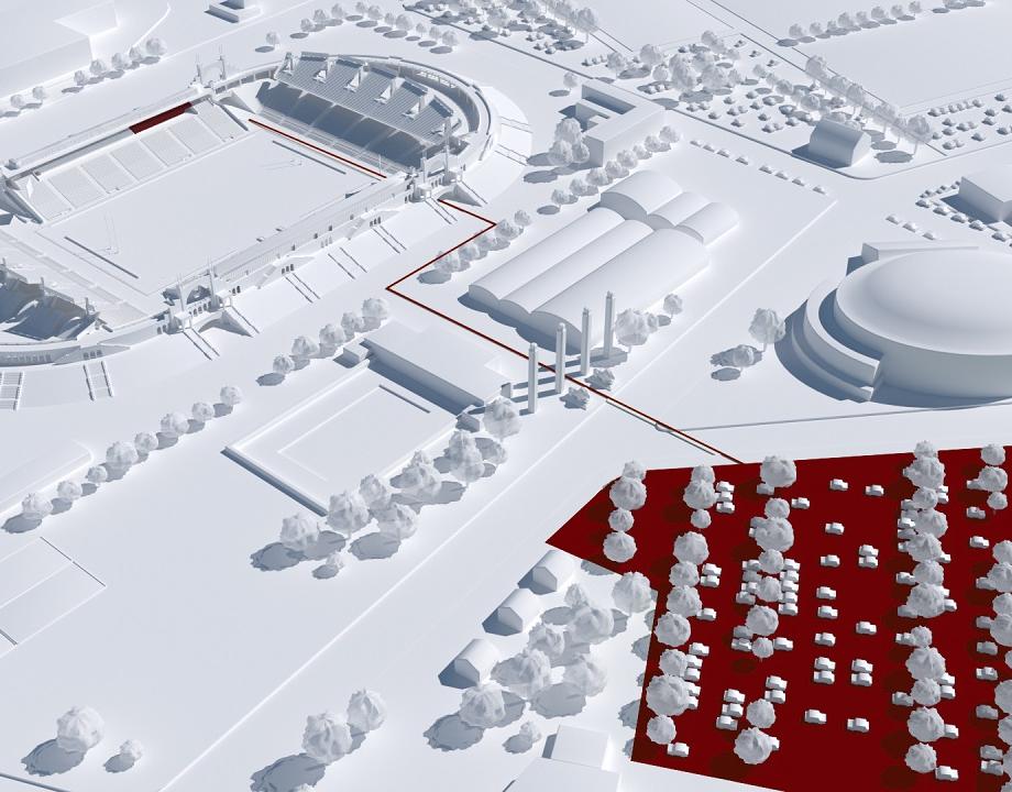 localisation espace vip et parking